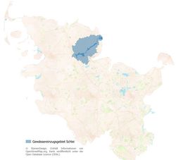 Gewässereinzugsgebiet der Schlei
