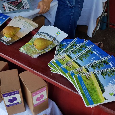 Flyer des Naturparks am Norden-Stand