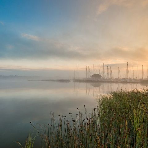 Schlei mit Dom in Schleswig